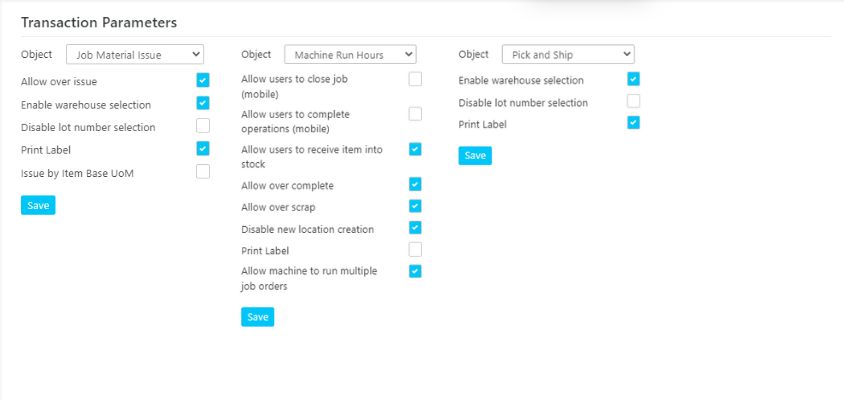 Axacute Features Configurable Functionalities