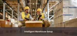 Axacute-powered warehouse setup with barcode scanning and real-time tracking