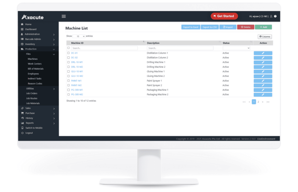 Axacute Shop Floor Management System Malaysia